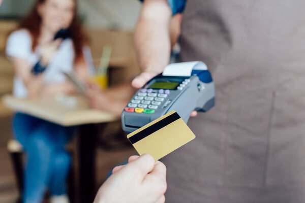 payment by credit card and terminal 
