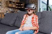 child in virtual reality headset