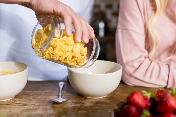 Corn flakes — Stock Photo, Image