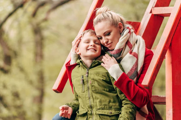 Happy mother and son — Stock Photo, Image