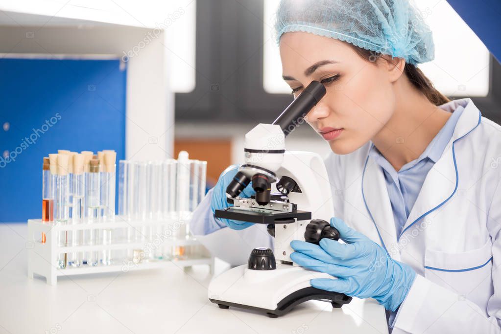 Young scientist in laboratory 