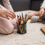 Kid taking pencils