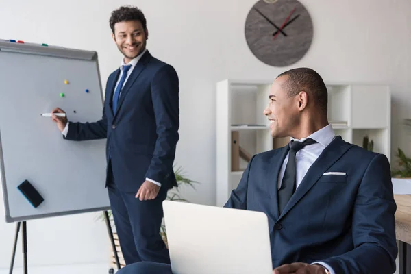 African american businessmen in office — Stock Photo