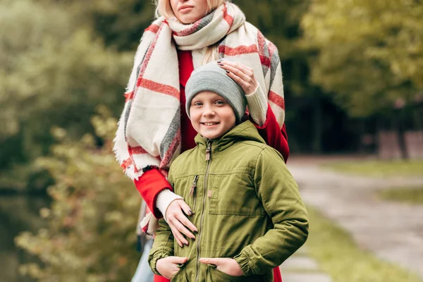 Mother with son in park — Stock Photo