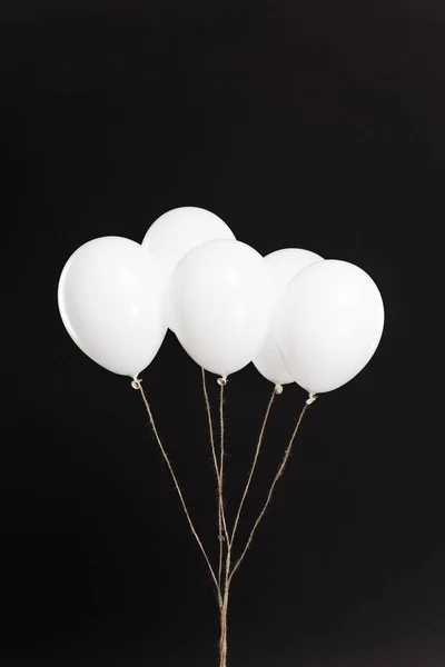 Bundle of white balloons — Stock Photo