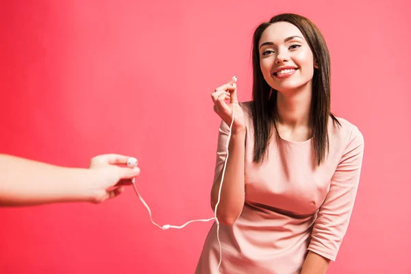 Daughter and mother going to listen music — Stock Photo