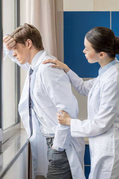 upset doctor thinking