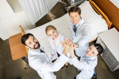 bir grup profesyonel doktor. 
