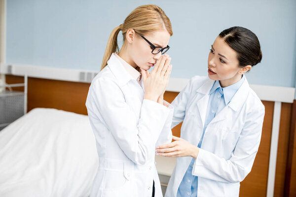 Professional doctors talking 