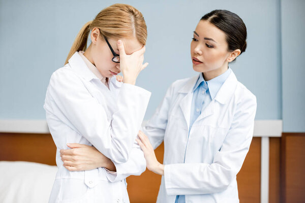 Professional doctors talking 