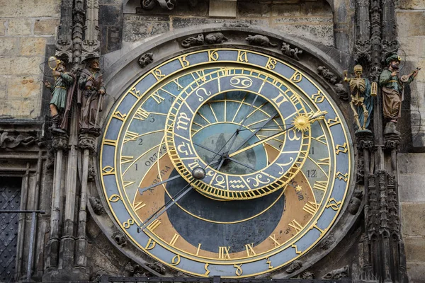 Pražský orloj (Orloj) v starém městě Praha, Česká republika — Stock fotografie