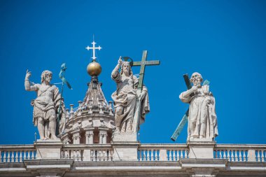 Heykeller Saint Peter's Bazilikası Vatikan, Roma üst