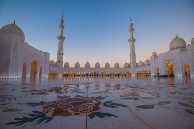 Abu Dhabi, Birleşik Arap Emirlikleri, 04 Ocak 2018, Şeyh Zayed Ulu Camii Abu Dhabi, Birleşik Arap Emirlikleri