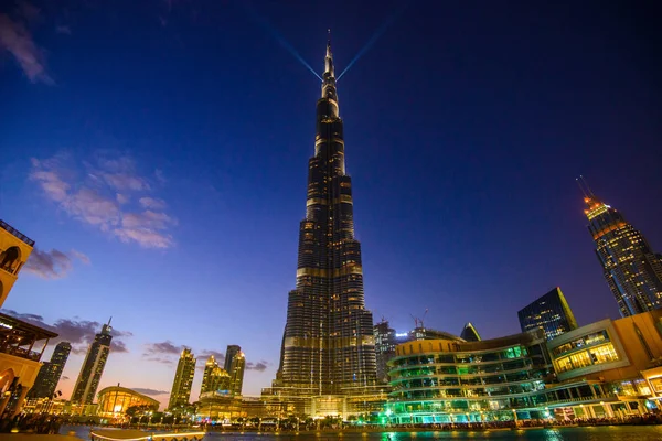 Dubai United Arab Emirates January 2018 Burj Khalifa Tower Skyscraper — Stock Photo, Image