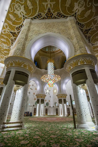 Abu Dhabi Uae Januar 2018 Sheikh Zayed Große Moschee Den — Stockfoto