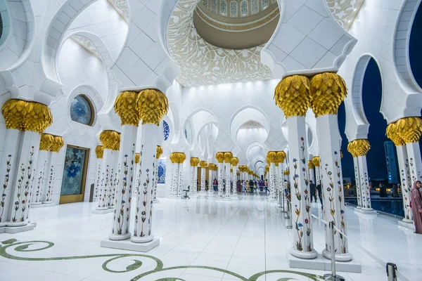 Abu Dhabi Uae Förenade Januari 2018 Schejk Zayed Moskén Abu — Stockfoto
