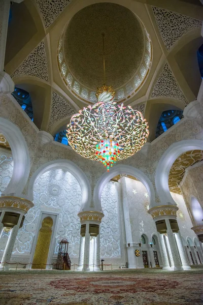 2018 アブダビのシェイク ザーイド モスク ユナイテッド アラブ首長国連邦 アブダビ アラブ首長国連邦 — ストック写真