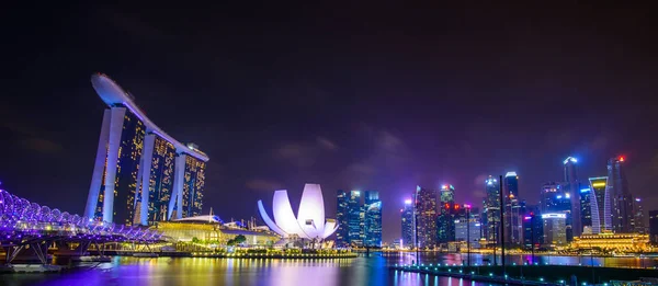 Singapore Skyline Urban Buildings Water — Stock Photo, Image