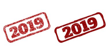 2019 Kirli Yüzeyli Kırmızımsı Dikdörtgen Mühürlü