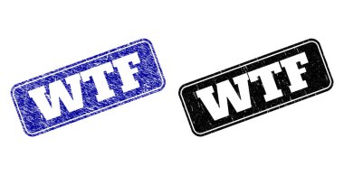 Kauçuk Biçimli Siyah ve Mavi Yuvarlak Dikdörtgen Damgalar