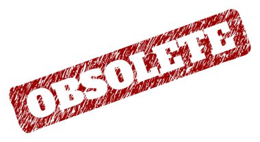 Paslanmış Biçimli Kırmızı Yuvarlak Dikdörtgen Mühür