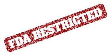 Fda Kısıtlı Kırmızı Yuvarlak Çürük Dikdörtgen Filigranı