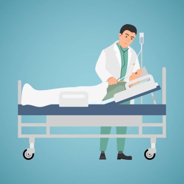Hasta doktor ziyareti.