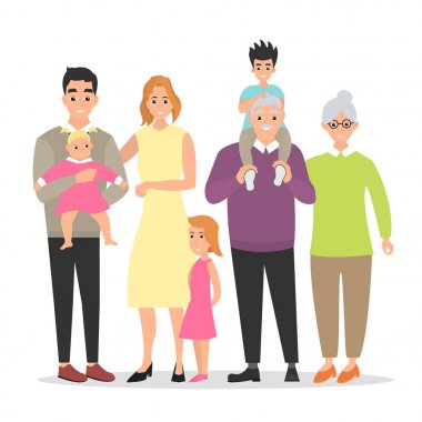 Büyük ailenin bir arada.