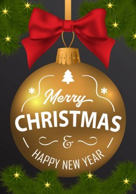 Neşeli Noel ve a mutlu yeni yıl b üzerinde yazıt