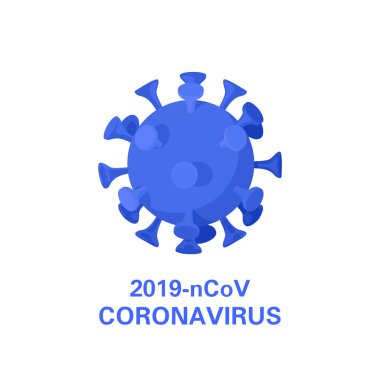 Beyaz arkaplanda izole edilmiş Coronavirus rengi simgesi. Coronavirus 2019 'un dağıtımı - Çin' de ve tüm dünyada ncov. Salgın tehdidi.