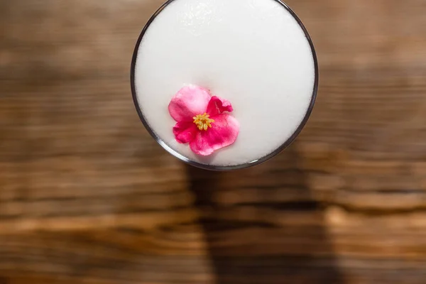 Nahaufnahme Von Frischen Leckeren Cocktails Glas Getränkekonzept — Stockfoto