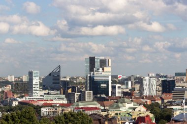 24-27.08.2016 doğal yaz güzel hava manzarası Panoraması Old Town, Tallinn, Estonya
