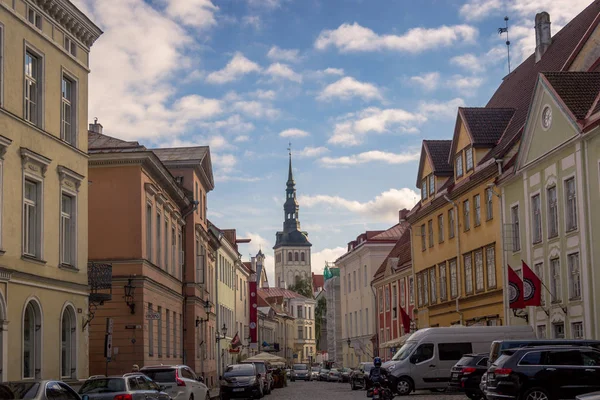 24-27.08.2016 doğal yaz güzel hava manzarası Panoraması Old Town, Tallinn, Estonya — Stok fotoğraf