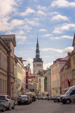 24-27.08.2016 doğal yaz güzel hava manzarası Panoraması Old Town, Tallinn, Estonya