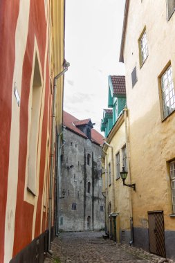 Doğal yaz güzel hava manzarası Panoraması Old Town, Tallinn, Estonya
