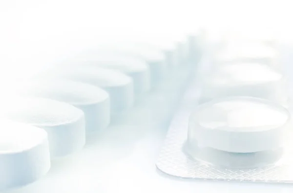 White Medicine Antibiotic Pills — Stock Photo, Image