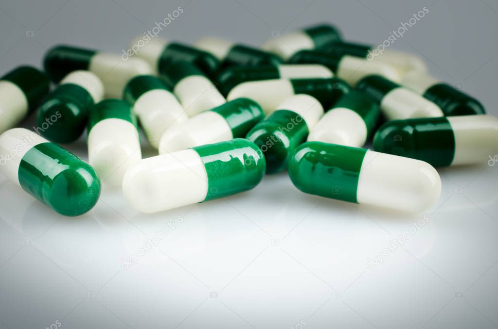 Green and White Capsules