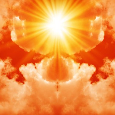 Kızıl gökyüzü patlamada