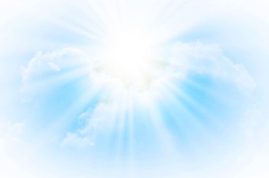 Mavi gökyüzünde patlama