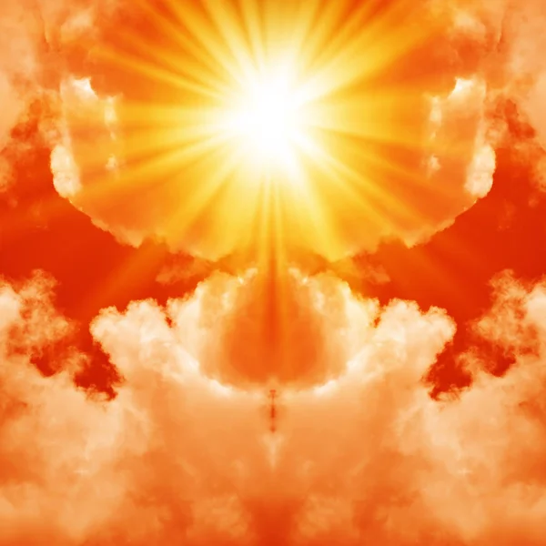 Kızıl gökyüzü patlamada — Stok fotoğraf