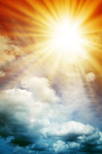 Fantastic multicolored sky