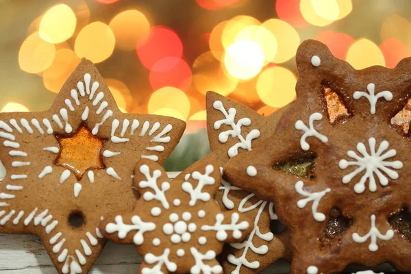 Natale Fatti Casa Biscotti Pan Zenzero — Foto Stock