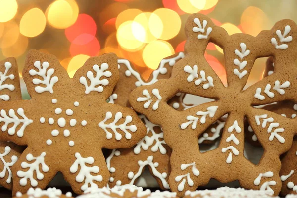 Christmas Homemade Gingerbread Cookies — Stock Photo, Image