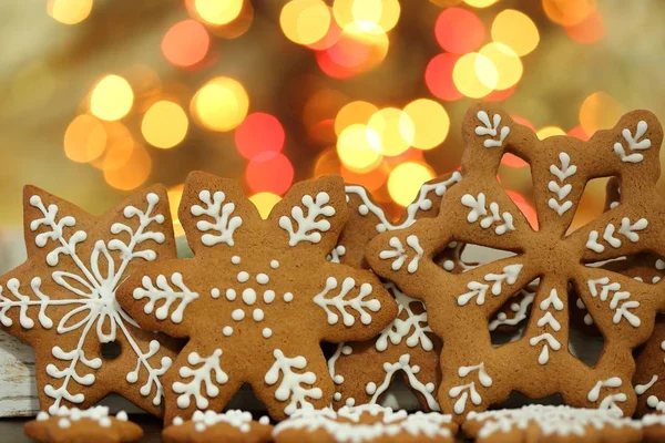 Kerstmis Zelfgemaakte Peperkoek Koekjes — Stockfoto