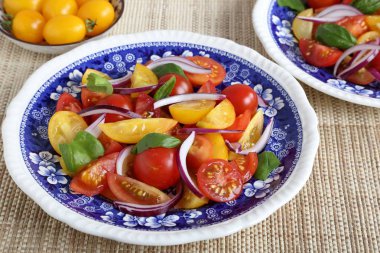 renkli domates salatası.