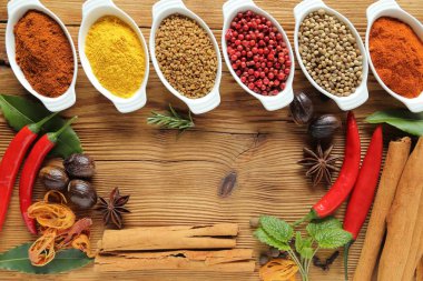 baharatlar ve otlar.