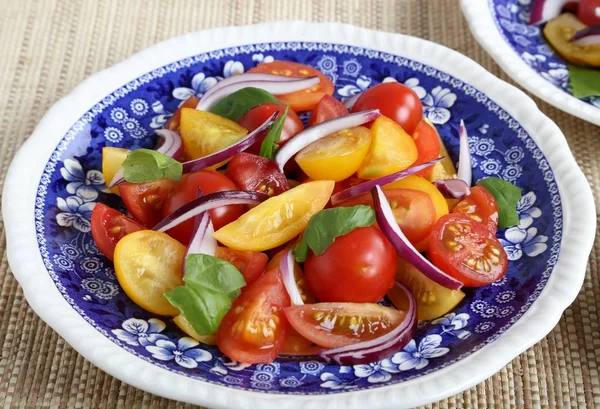 Bunter Tomatensalat. — Stockfoto