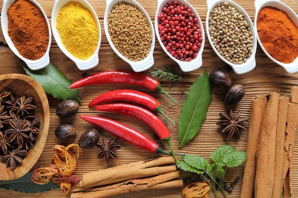 Spices and herbs. — Stock Photo, Image