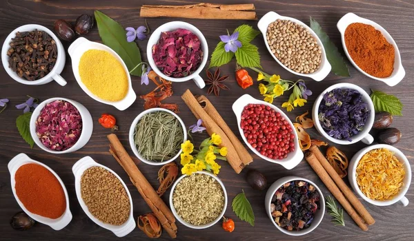 Herbs and spices. — Stock Photo, Image