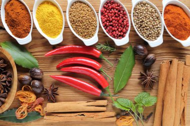 baharatlar ve otlar.